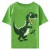 Cm-Kid Toddler Boys Dinosaur T Shirts 2 Pack Set Short Sleeve Tees