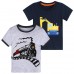 Cm-Kid Toddler Boys T-Shirts 2 Pack Excavator Graphic Tops