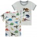 Cm-Kid Toddler Boy T Shirts Dinosaur 2-Pack Summer Graphic Short Tops