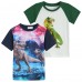 Cm-Kid Toddler Boy Short Sleeve Dinosuar T-Shirts Summer 2-Pack Tops