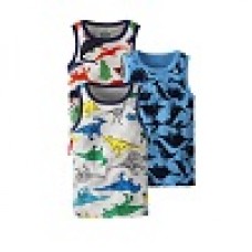 Cm-Kid Toddler Boy Dinosaur Top Tank 3Pks Tee