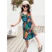 CM-Kid Little Girl Summer Dresses Floral Summer Beach Party Dress