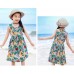 CM-Kid Girls Dresses Party Summer Sundresses Beach Clothes