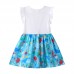 CM-Kid Girls Easter Bunny Print Dress Casual Outfit