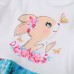 CM-Kid Girls Easter Bunny Print Dress Casual Outfit