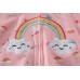 CM-Kid Toddler Girls Zipper Hoodie Rainbow Hooded Sweatshirt Jacket