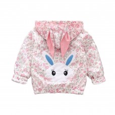 CM-Kid Kids Windbreaker Toddler Girls Jacket Zip Up Pink Graphic Hoodies