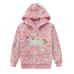 CM-Kid Toddler Girls Hoodies Unicorn Cotton Casual Long sleeve Sweatshirts Zip Up Jacket 2-7t