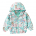 CM-Kid Toddler Girls Unicorn Hoodies Casual Hodded Blue Windbreaker Zipper Jacket 2-7T