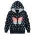 CM-Kid Little Girls Hoodies Sweatshirts Dot Butterfly Print Zip Up Jacket Zipper Outwear 2-7T CM-Kid Little Girls Hoodies Sweatshirts Dot Butterfly Print Zip Up Jacket Zipper Outwear 2-7T