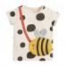 CM-Kid Toddler Girls Cartoon T Shirts Casual Summer Tops