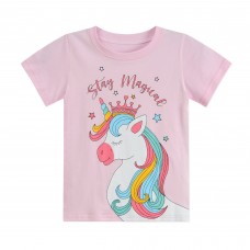 CM-Kid Toddler Girls T Shirt Unicorn Print Cartoon Top Tees