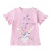 CM-Kid Toddler Girls Tees Short Sleeve 100% Cotton Shirts