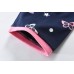 POPTEM Toddler Pajamas Girls Glow in the Dark Butterfly Pjs Short Sleeves 2-Pieces Sleepwear Navy Blue