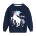 CM-Kid Toddler Girls Sweatshirt Long Sleeve Tops Unicorn Crewneck Pullover