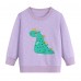 CM-Kid Toddler Girls Sweatshirt Dinosaur Dot Print Casual Tops Pullover