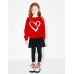 CM-Kid Toddler Girls 2-Piece Outfit Set Cotton Heart Sweatshirt Leggings Skirt Sets