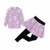 CM-Kid Toddler Girls 2-Piece Outfit Set Floral Long Sleeve Tops Leggings Clothing Sets