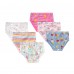 CM-Kid Girl Birefs 6-Pack Soft Underwear Cute Cartoon Underpant
