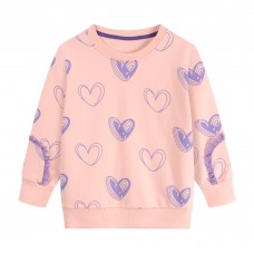 CM-Kid Toddler Girls Sweatshirt Crewneck Tops Casual Outdoor Pullover Tees