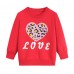CM-Kid Girls Cotton Sweatshirt Long Sleeve Casual Crewneck Tops