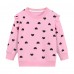 CM-Kid Toddler Girls Valentine Day's Sweatshirts Heart Cotton Ruffle Long Sleeve Crewneck Tops