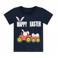 CM-Kid Toddler Boys Easter T-Shirts Rabbit Print Tops