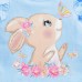 CM-Kid Girls Easter Bunny Print T-Shirts Casual Tops