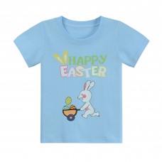 CM-Kid Toddler Boys Short Sleeve T-Shirts Easter Tops