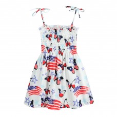 CM-Kid Summer Dresses for Toddler Girl 4th of July Summer Tank Dress