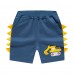 CM-Kid Toddler Boys Summer Shorts Blue Cotton Board Shorts