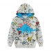 CM-Kid Toddler Boys Hoodies Long Sleeve Sweatshirt Dinosaur Zip Jacket