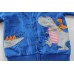 CM-Kid Toddler Boys Hoodies Front Zip-up Dinosaur Hooded Sweatshirts