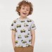 CM-Kid Toddler Boys Summer Tops Cotton Short Sleeve Tees Kids Shirts