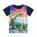 CM-Kid Toddler Boys Shirts Cotton Short Sleeve Dinosaur T-Shirts