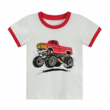 CM-Kid Toddler Boys Cotton T-Shirts Short Sleeve Tees Graphic Tops