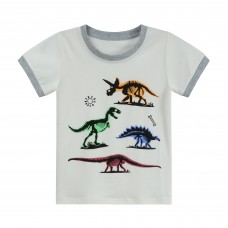 CM-Kid Toddler Boys Graphic T Shirts Tops Casual Cotton Summer Tees