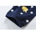 POPTEM Toddler Boy Pajamas Dinosaur Pjs Short Sleeves Glow in the Dark 2-Pieces Sleepwear Navy Blue