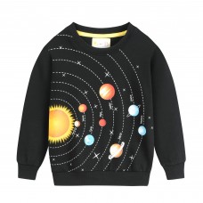 CM-Kid Toddler Boys Sweatshirts Cotton Pullover Long Sleeve Tops