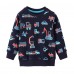 CM-Kid Toddler Boys Sweatshirts Cotton Pullover Sport Crewneck Tops