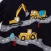 Cm-Kid Toddler Boys Excavator Sweatshirts Cartoon Long Sleeve Tops