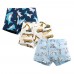 CM-Kid Boys Dinosaur Cotton Underwear 6-Pack Kid Boxer Birefs