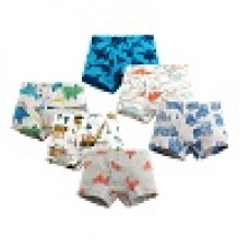 CM-Kid Toddler Boy Dinosaur Underwear Cotton Underpants 6 Pack Boxer Briefs