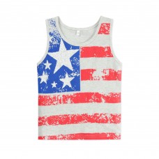 CM-Kid 4th Of July Toddler Boy Tank Tops 100% Cotton Summer T-Shirts