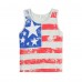CM-Kid 4th Of July Toddler Boy Tank Tops 100% Cotton Summer T-Shirts