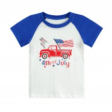 CM-Kid 4th of July Toddler Boys T-Shirts Little Babys Cotton Shirt