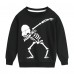 CM-Kid Boys Sweatshirt Toddler Halloween Dance Skeletons Pullover Tees Tops