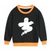CM-Kid Toddler Boys Halloween Sweatshirts Ghost Crewneck Tops Tees Pullover
