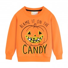 POPTEM Boys Halloween Clothes Outfit Shirt Pumpkins Sweatshirts
