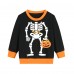 CM-Kid Toddler Boys Halloween Pumpkins Sweatshirt Long Shirt